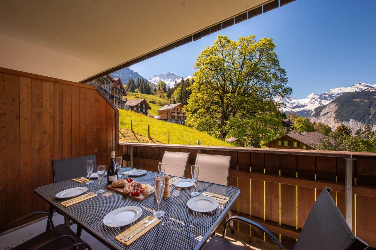 Roossi-Huus 3 Apartment Wengen Luaran gambar